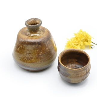 備前焼<br>徳利とぐい呑セット<br>窯元：しょうざん
