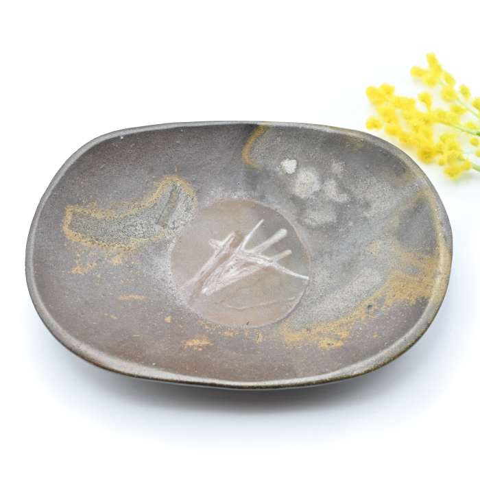 【備前焼】　天皿 高力芳照 作 「備前皿」 ～備前焼専門卸小売店 川口陶楽苑～