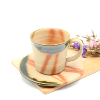 備前焼のコーヒーセット　窯元はしょうざんです