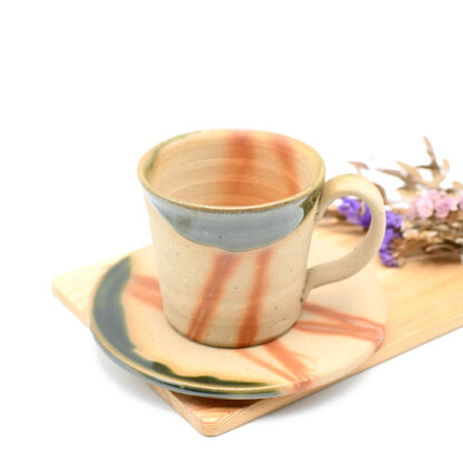 備前焼のコーヒーセット　窯元はしょうざんです