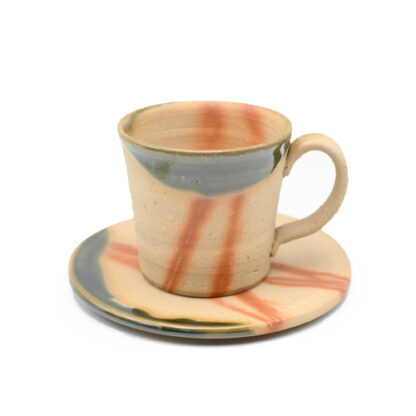 備前焼のコーヒーセット　窯元はしょうざんです