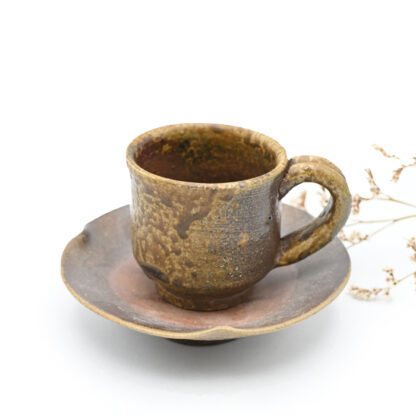 備前焼<br>コーヒーセット<br>作家：奥本 健一
