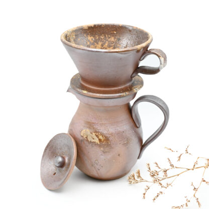 備前焼のコーヒーセット　窯元はしょうざんです