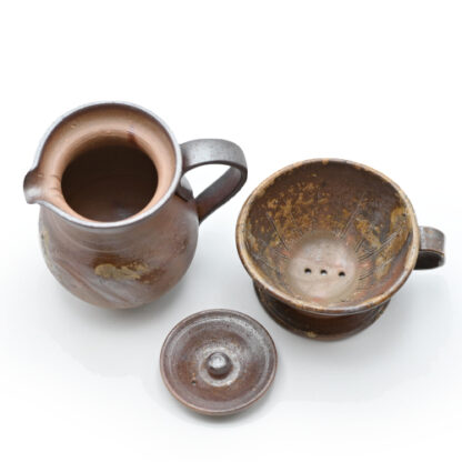備前焼のコーヒーセット　窯元はしょうざんです