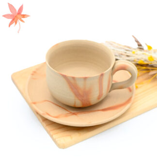備前焼のコーヒーセット 作家は延原勝志です