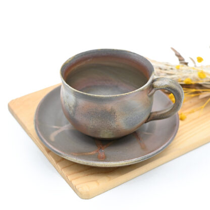 備前焼のコーヒーセット 作家は延原勝志です