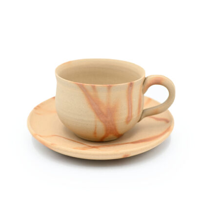 備前焼のコーヒーセット 作家は延原勝志です