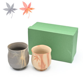 備前焼のコーヒーセット　 作家は延原勝志です