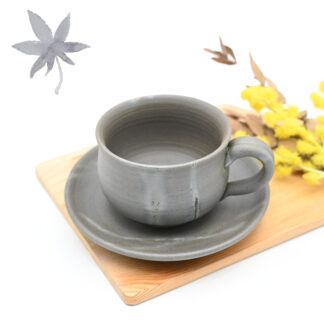 備前焼のコーヒーセット 作家は延原勝志です