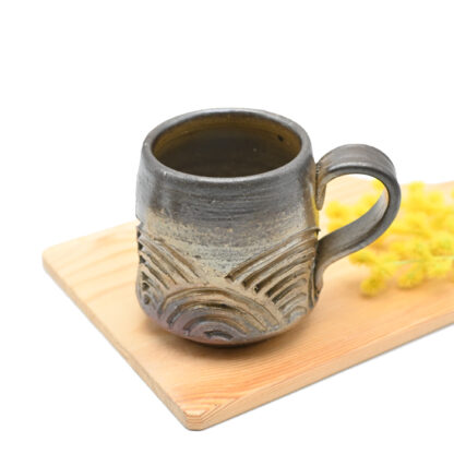 備前焼のマグカップ　作家は竹内先生です