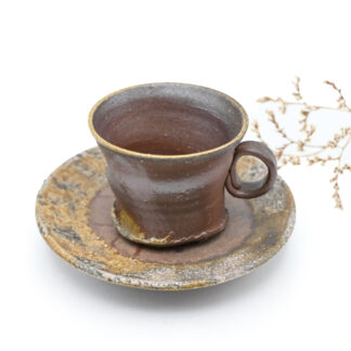 備前焼<br>コーヒーセット<br>作家　奥本 丸味