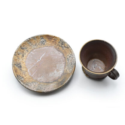 備前焼<br>コーヒーセット<br>作家　奥本 丸味 - 画像 (4)