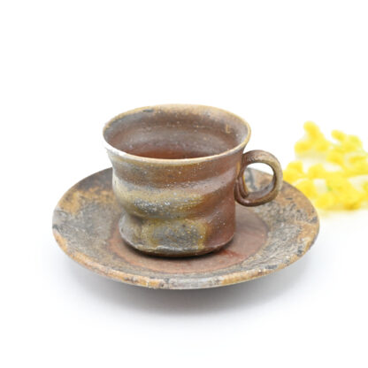 備前焼<br>コーヒーセット<br>作家　奥本 丸味
