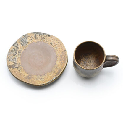 備前焼<br>コーヒーセット<br>作家　奥本 丸味 - 画像 (4)