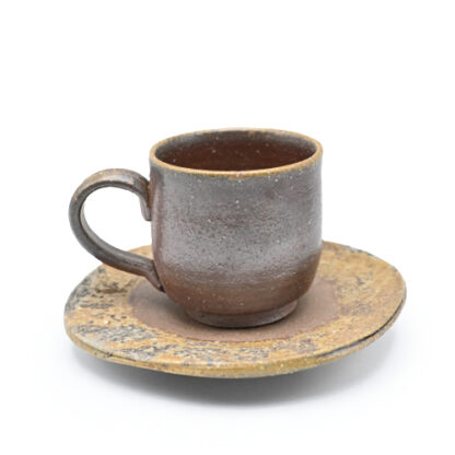 備前焼<br>コーヒーセット<br>作家　奥本 丸味 - 画像 (3)