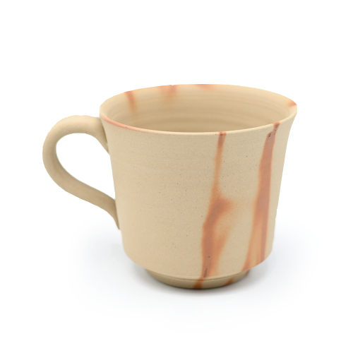 備前焼のマグカップ 作家は延原勝志です