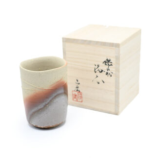 備前焼<br>自由杯（桐箱付き）<br>作家：宮尾 昌宏