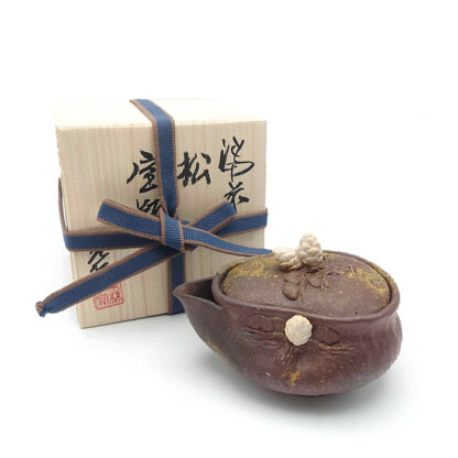 備前焼<br>松宝瓶（桐箱付き）<br>作家：森脇 弘行