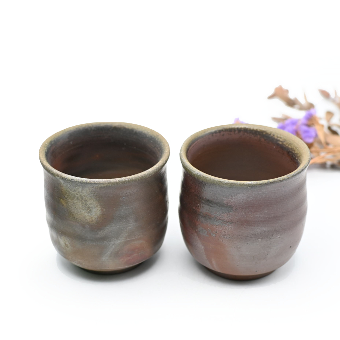 備前焼　いろいろセット　湯呑み　花瓶　鉢 備前焼湯呑みセット作家：松笠 浩三 - 備前焼通販ギャラリーしょうざん