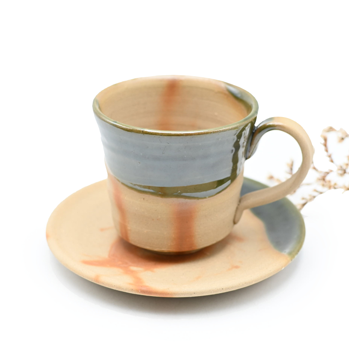 備前焼のコーヒーセット 窯元はしょうざんです