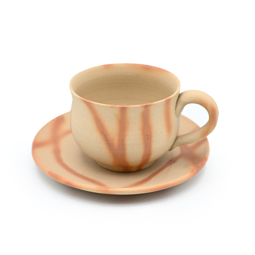 備前焼のコーヒーセット 作家は延原勝志です