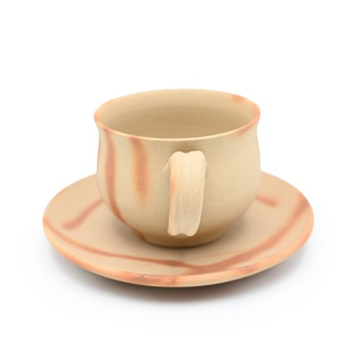 備前焼のコーヒーセット 作家は延原勝志です