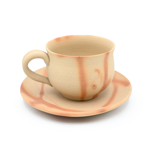 備前焼のコーヒーセット 作家は延原勝志です