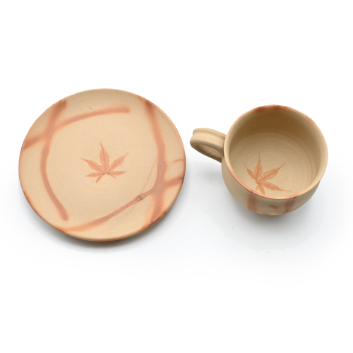 備前焼のコーヒーセット 作家は延原勝志です