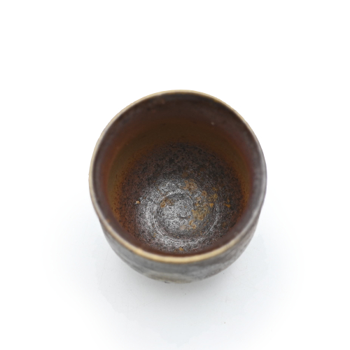 備前焼の湯呑  作家は延原勝志です