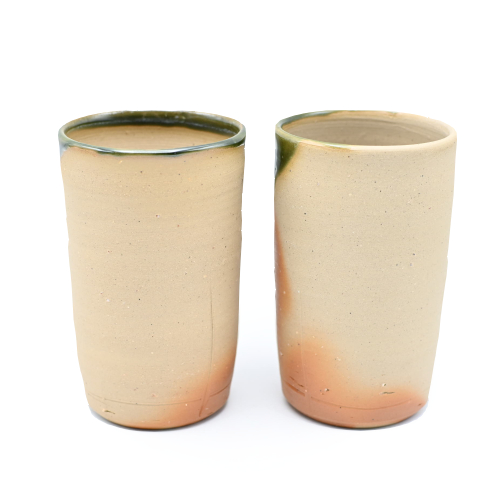 備前焼のビアカップ 窯元はしょうざんです