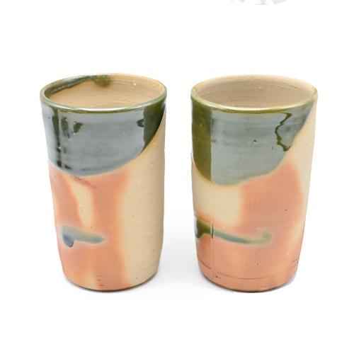 備前焼のビアカップ 窯元はしょうざんです