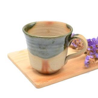 備前焼<br>オリーブ備前<br>マグカップ<br>窯元：しょうざん