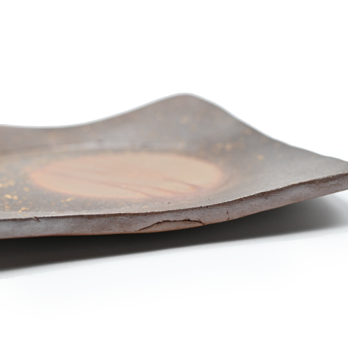 備前焼の皿 作家は三好満です