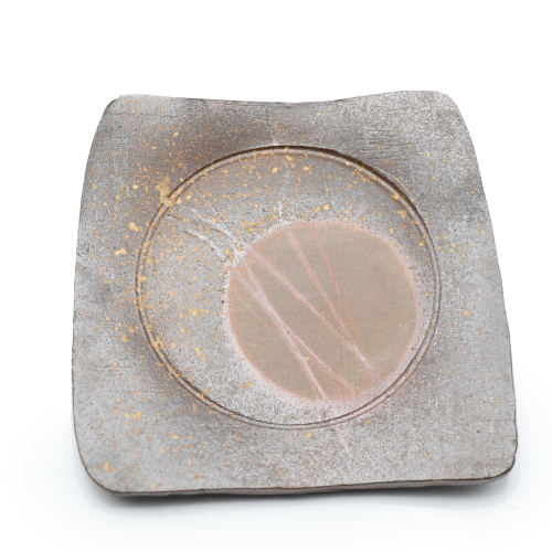 備前焼の皿 作家は三好満です