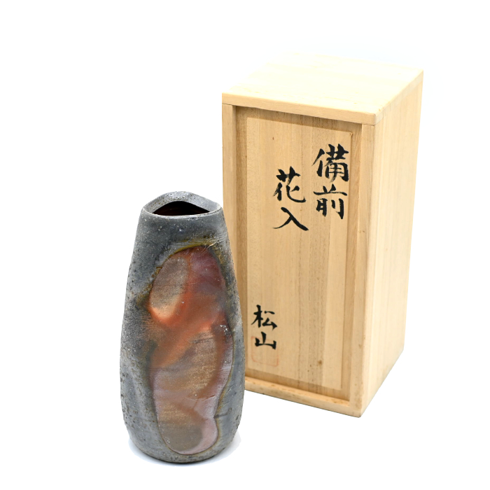 備前焼<br>花入<br>(桐箱入り)<br>窯元:しょうざん