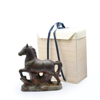 備前焼<br>干支（午）<br>桐箱付き<br>作家：原田 陶月