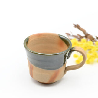 備前焼<br>オリーブ備前<br>マグカップ<br>窯元：しょうざん