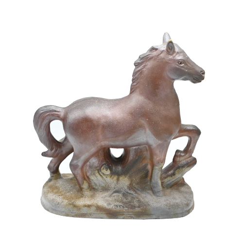 備前焼<br>干支(午)<br>桐箱付き<br>作家:原田 陶月 - 画像 (4)