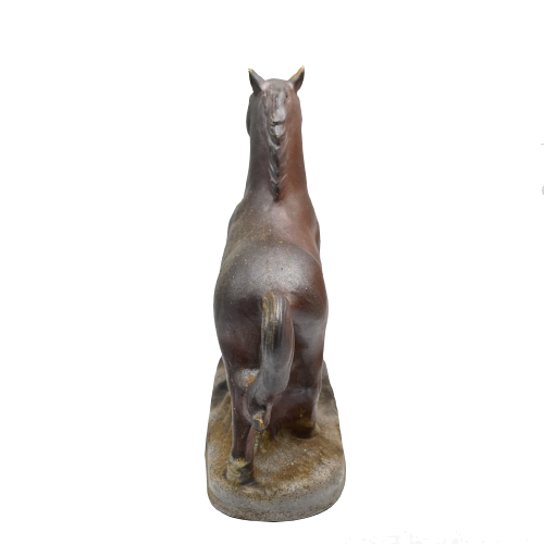 備前焼<br>干支(午)<br>桐箱付き<br>作家:原田 陶月 - 画像 (3)