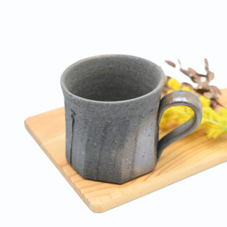 備前焼<br>青備前マグカップ<br>作家：澁田 寿昭