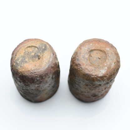 備前焼石目湯呑セット作家 久郷 剛司 - 備前焼通販ギャラリーしょうざん