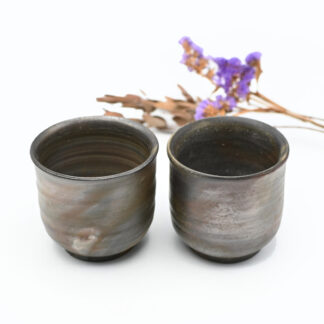 備前焼<br>湯呑セット<br>作家：三好 満