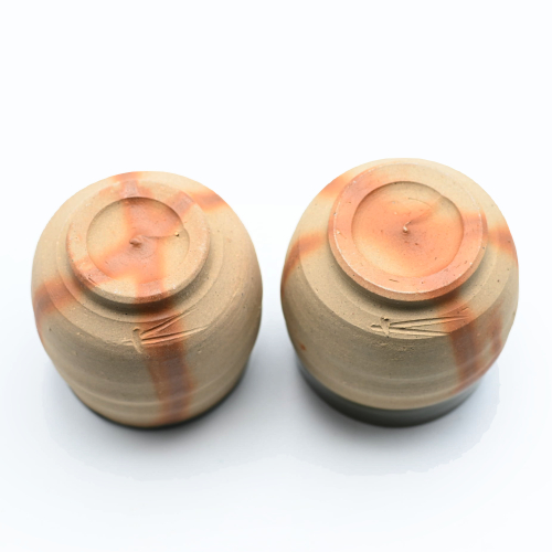 オリーブ備前<br>湯呑セット<br>窯元:しょうざん - 画像 (5)