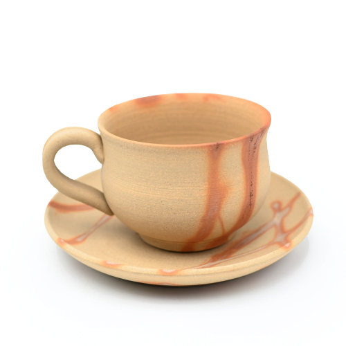 備前焼<br>火襷紅葉<br>コーヒーセット<br>作家:延原 勝志 - 画像 (5)