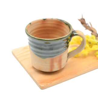 備前焼<br>オリーブ備前<br>マグカップ<br>窯元：しょうざん