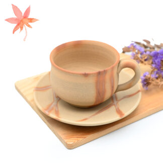 備前焼のコーヒーセット　 作家は延原勝志です