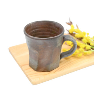 備前焼のマグカップ　 作家は三好満