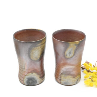 備前焼<br>ビアマグカップセット<br>作家:中居 靖