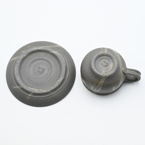 備前焼青備前紅葉コーヒーセット作家：延原 勝志 - 備前焼通販