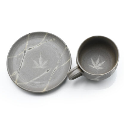 備前焼青備前紅葉コーヒーセット作家：延原 勝志 - 備前焼通販